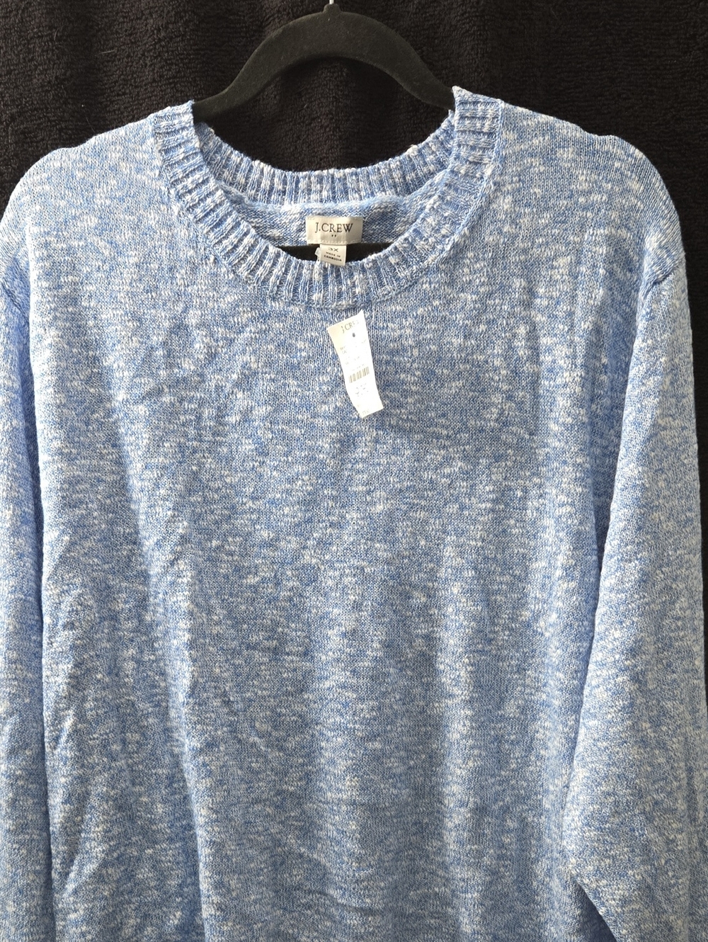 J. Crew Light Blue Marled Crewneck Sweater